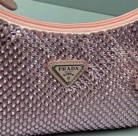 prada bag pink sparkle|glitter prada bags for women.